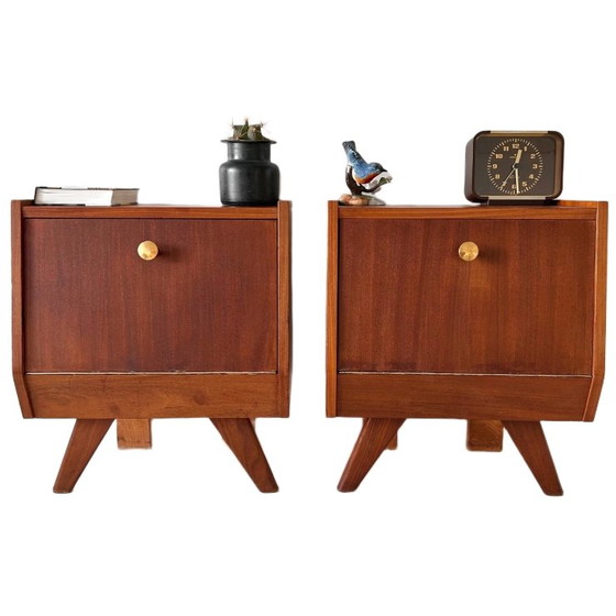 Image 1 of Comodini vintage in teak di design danese di metà secolo, anni '60