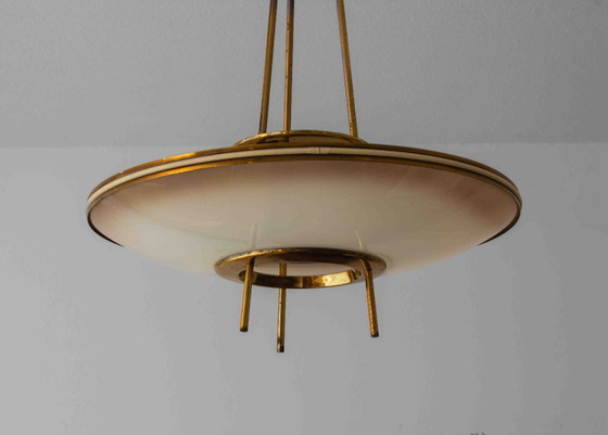 Image 1 of Lampadario in vetro Fontana Arte