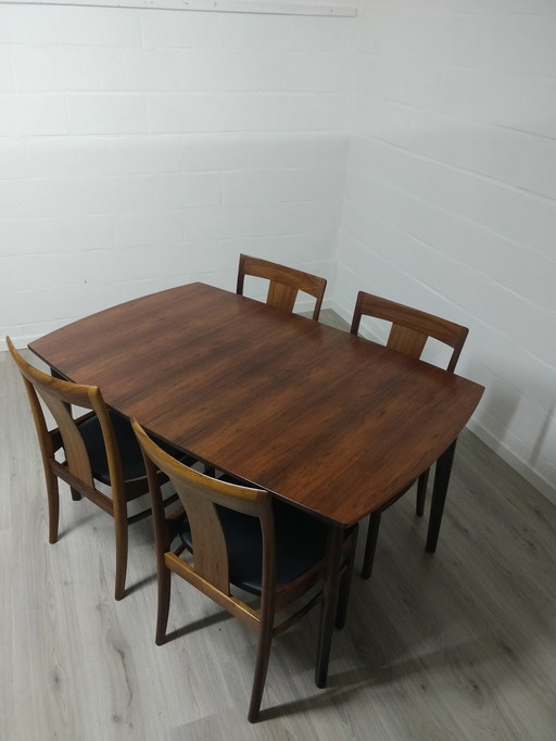 Vintage Scandinavian dining room set | C-E Ekström