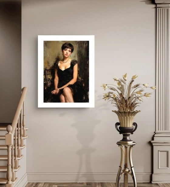 Image 1 of Splendid work by Ruggero Salvatore "Serenità" 60x45 cm