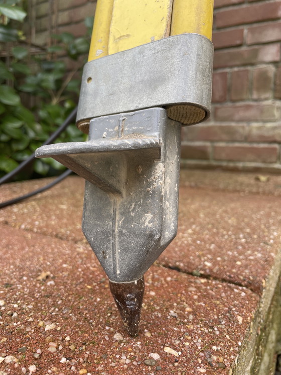 Image 1 of Industriële vintage driepoot spot staande lamp - verstelbaar 