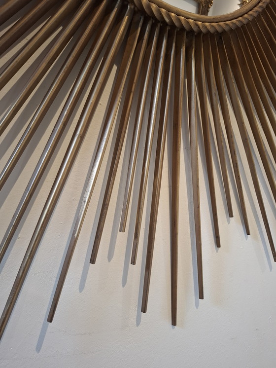 Image 1 of Specchio solare XXL 96cm! Firmato Chaty Vallauris convesso 29cm del 1960