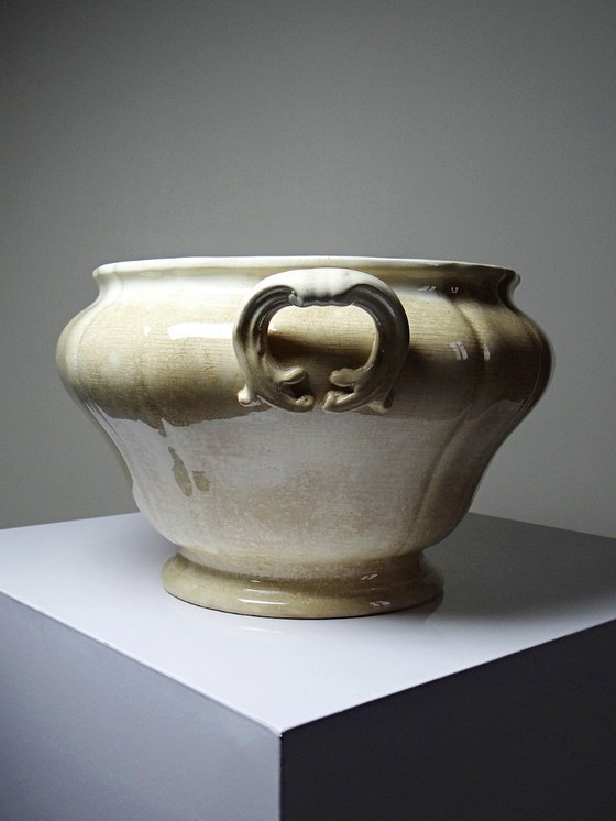 Image 1 of Gran sopera antigua Villeroy & Boch, 1890-1910, con una hermosa pátina por el uso.