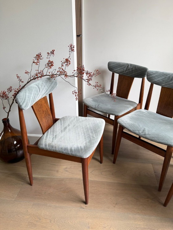 Image 1 of Chaises de salle à manger vintage - ensemble de quatre