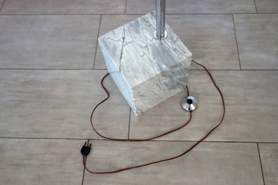 Italian Arc Floor Lamp by Dlg Guzzini, 1970s – Floor lights, Plastic, Marble (photo 13 of 16)