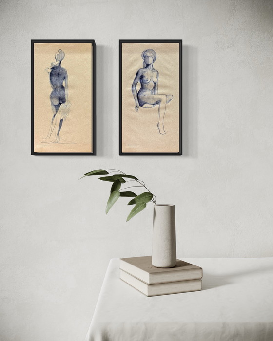 Image 1 of Eugène Eechaut (1928-2019) - Satz von 2 Werken (1963)