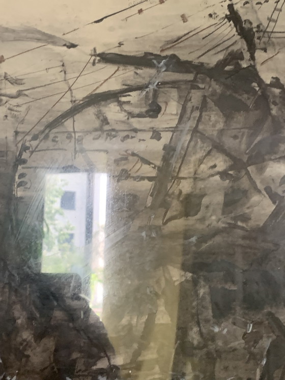 Viatcheslav "Slava" SAVELIEV (1944–2013) – Il Cavallo di Troia (1989) – Dipinti e disegni, Paper, Wood (photo 12 of 15)