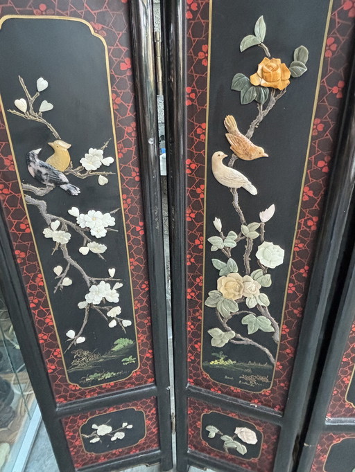 Chinese Inlaid Chamber Screen