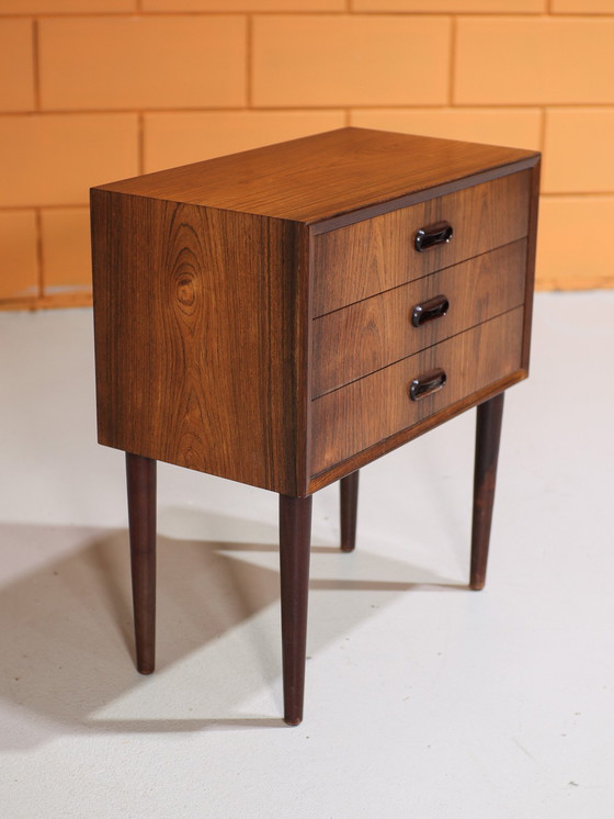 Image 1 of Table de chevet en palissandre commode danoise vintage