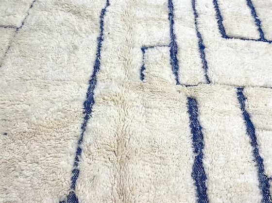 Traditional Handmade Pure Wool Rug Size 2/3, Aime Té, Rugs & carpets, Blue (photo 6 of 7)