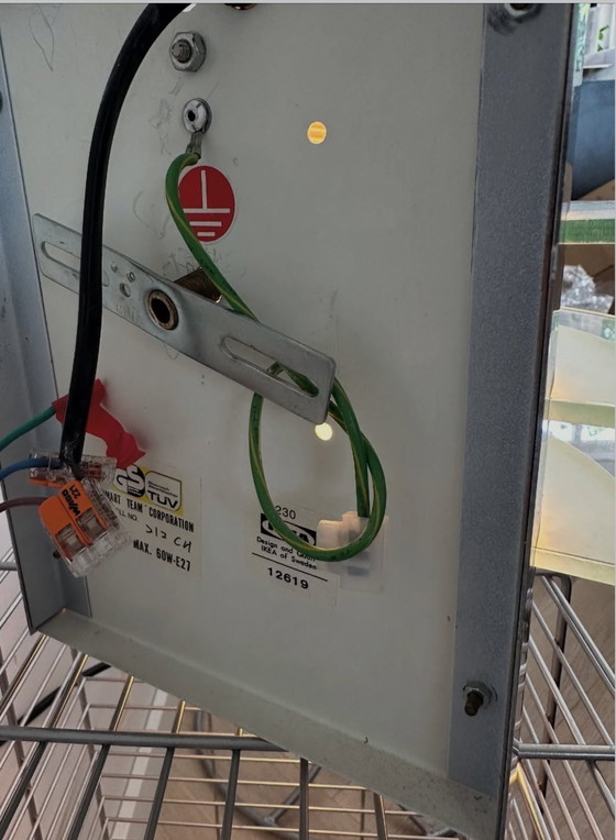 Image 1 of Ikea Dritt vintage lamp chroom en glas