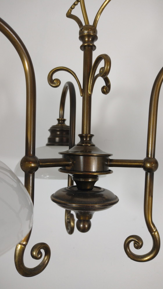 Image 1 of Vintage kroonluchter kleur Messing