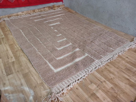 Image 1 of Tappeto in lana naturale tessuto a mano, lavorazione artigianale tradizionale, 2/3 m