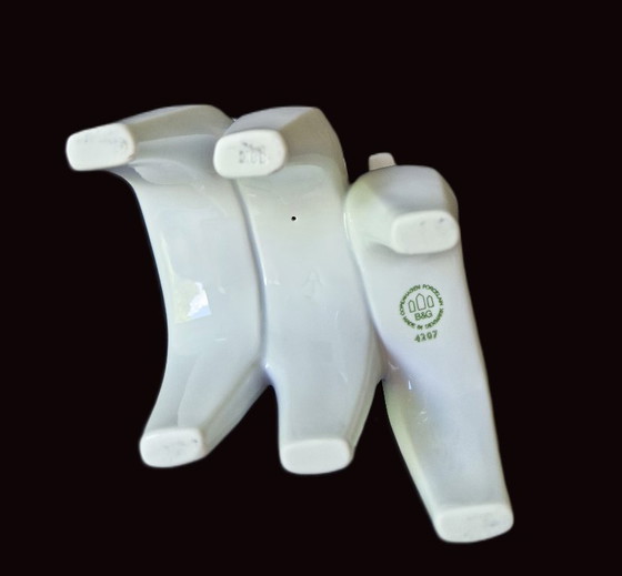 Image 1 of Bing & Grøndahl - Beeld Met 3 Paarden van Agnethe Jørgensen