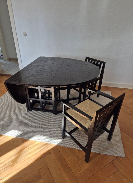 Image 1 of Diseño clásico: conjunto Mackintosh con mesa DS1 y sillas DS3 y DS4.