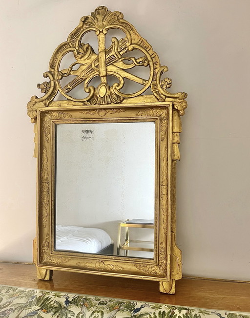 Espejo nupcial antiguo de 84x50cm