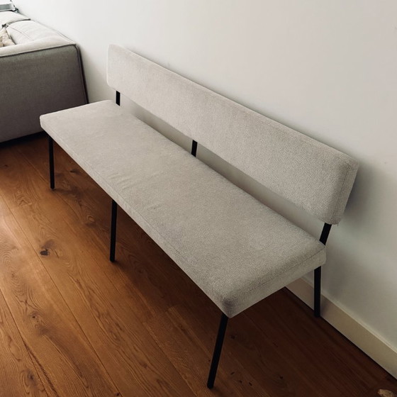 Image 1 of Banc de salle à manger scandinave Aspen beige recyclé