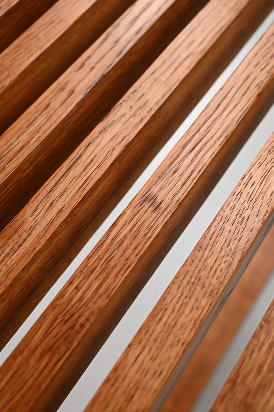 Image 1 of Prachtig eiken lattenbankje