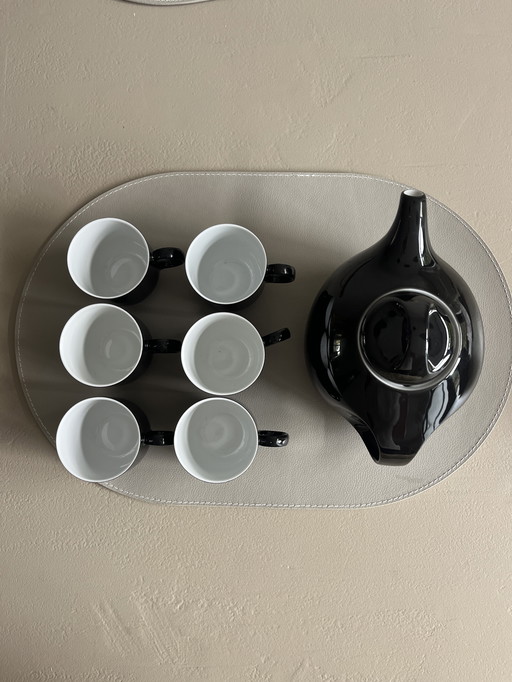 Cafetera vintage Seltmann Weiden con 6 tazas