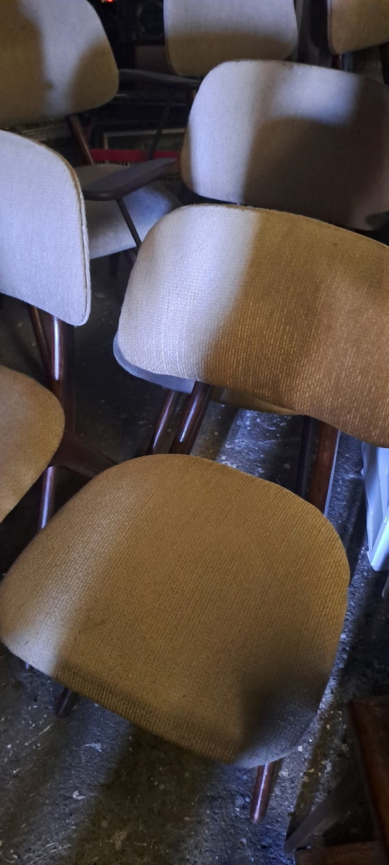 6 Sedie a forbice Webe Louis Van Teeffelen – tefelen, Sedie da pranzo, Textile (photo 7 of 9)