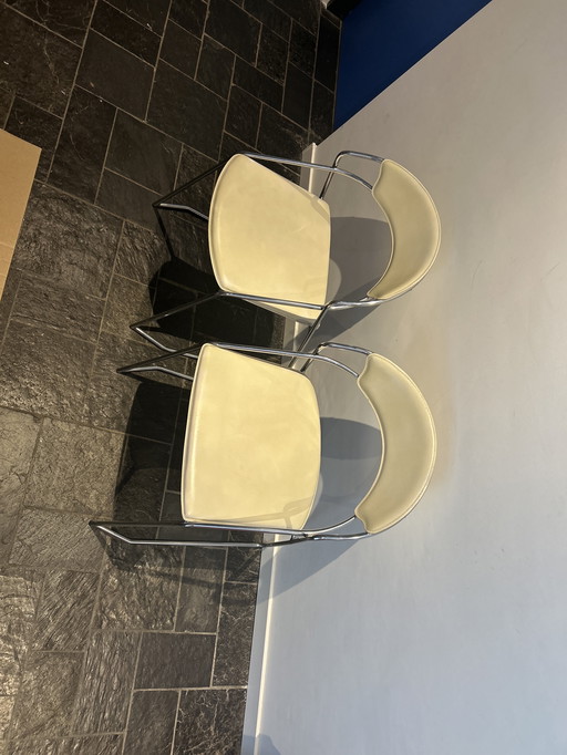 Vintage effezeta italiaans design stoelen 2 stuks