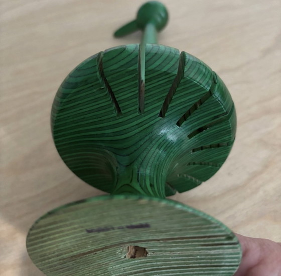 Image 1 of vintage scandinave années 1950, porte-serviettes oiseau en bois, Paavo Asikainen, Aarikka, Finlande