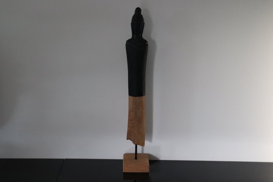 Image 1 of Mango Wood Buddha Sculpture