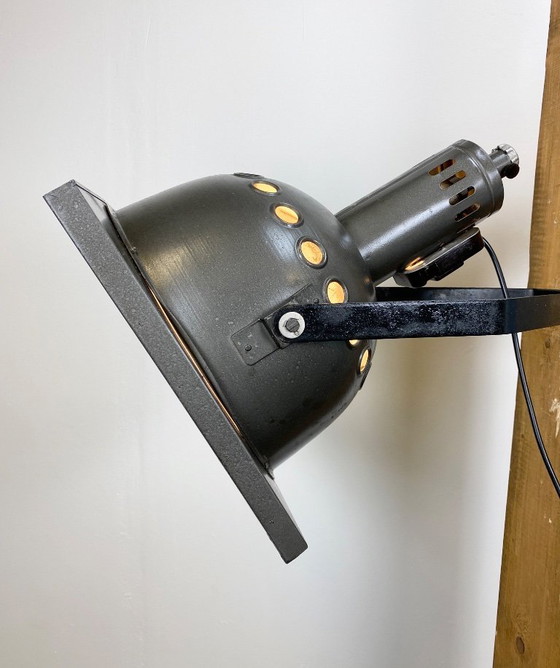 Image 1 of Vintage Grey Theatre Wall or Ceiling Spotlight, 1960s