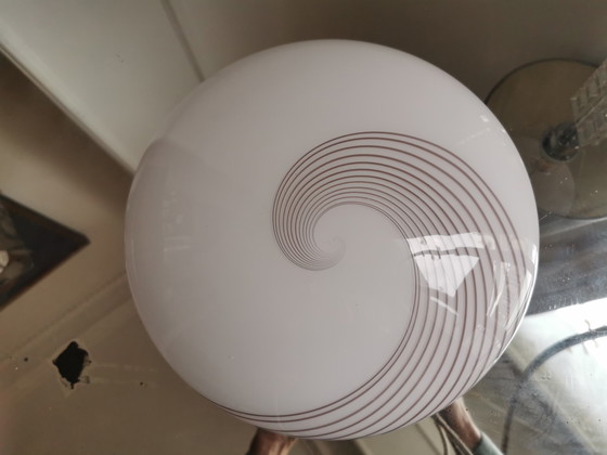 Image 1 of Lampada da parete o da soffitto in vetro di Murano a spirale italiana di metà secolo