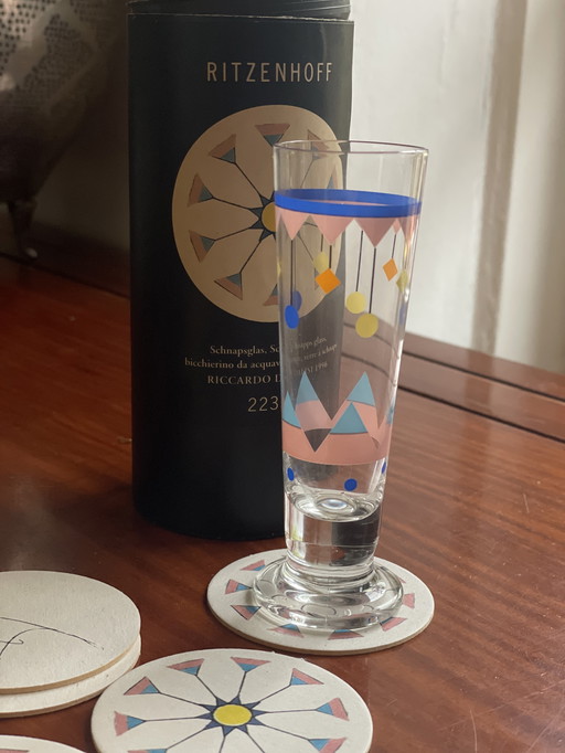 Riccardo Dalisi shot glass for Ritzenhof