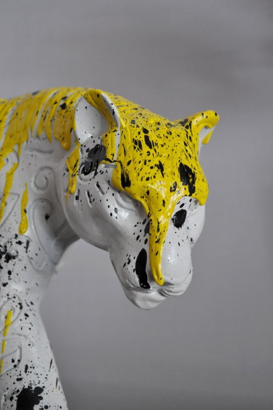 Image 1 of Scultura - Pantera - Pezzo unico 1/1 - Tecnica mista - Ninjared (rif. 3163)