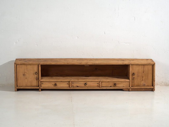 Credenza bassa antica in legno di pino – Cina, circa 1930 – Credenze, Iron (photo 32 of 40)