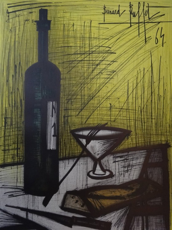 Bernard Buffet: Bread and Life, Original Signed Lithograph Poster – Paper (photo 2 of 5)