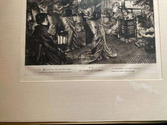 Image 1 of Tissot 1881 4 Etchings ‘The Prodigal Son’