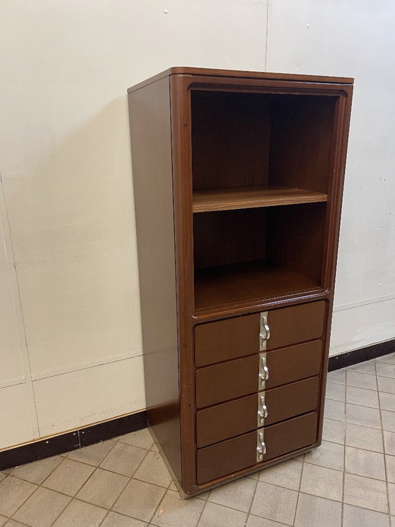1980s Vintage Italian design cabinet – Metal, Wood (photo 5 of 8)
