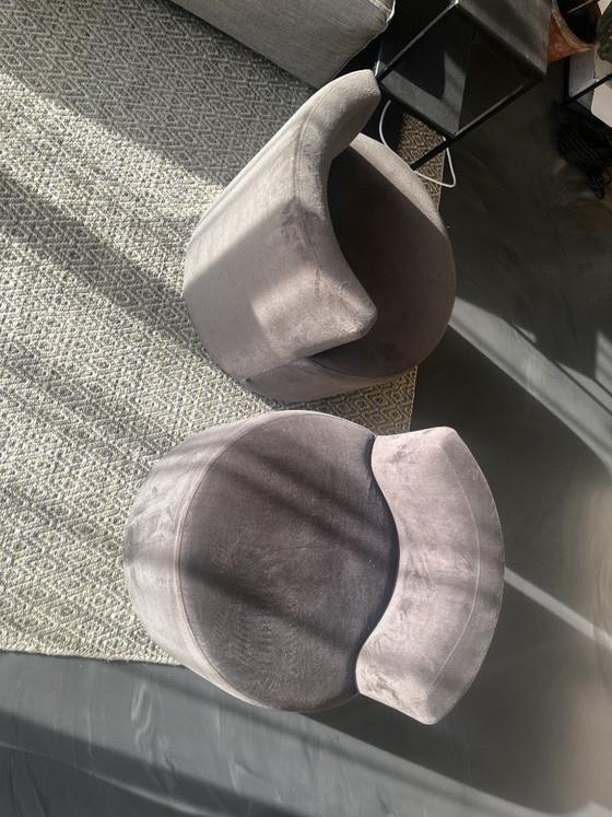 Image 1 of Fauteuil rond Keijser&Co avec dossier | Pouf Pomme