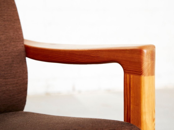 Fauteuil et tabouret en pin de style danois moderne par C. F. C. Silkeborg – Wood (photo 18 of 20)