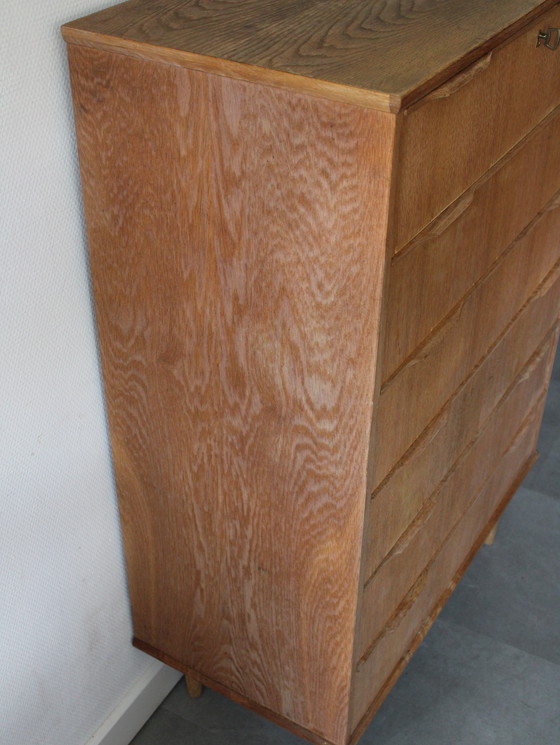 Image 1 of Vintage Deense Ladekast in Eiken door Ejsing, Tallboy
