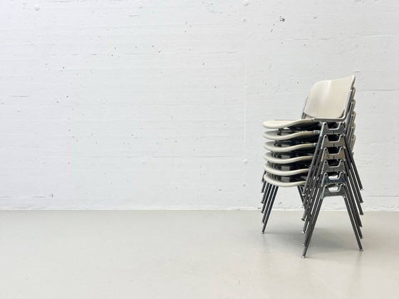 Image 1 of Set di 6 sedie modello DSC106 di Giancarlo Piretti per Castelli, anni '70