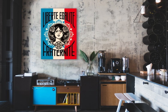Liberty, Equality, Fraternity - Iconic poster by Shepard Fairey 70 x 100 cm – Paper (photo 8 of 8)