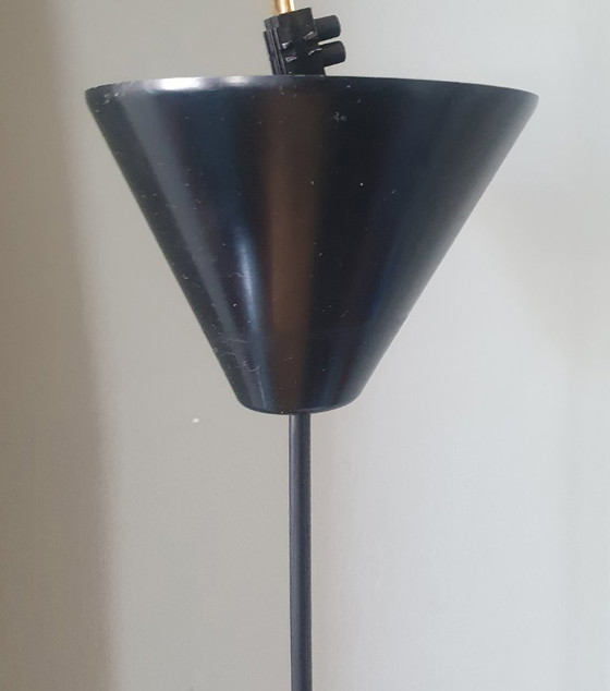 Image 1 of Lampada a sospensione vintage Philips in vetro stile Mid Century - color ottone