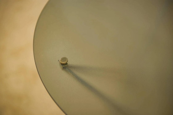 Tavolino in ottone e vetro, design anni '60. – Tavolini, Cristallo (photo 5 of 7)