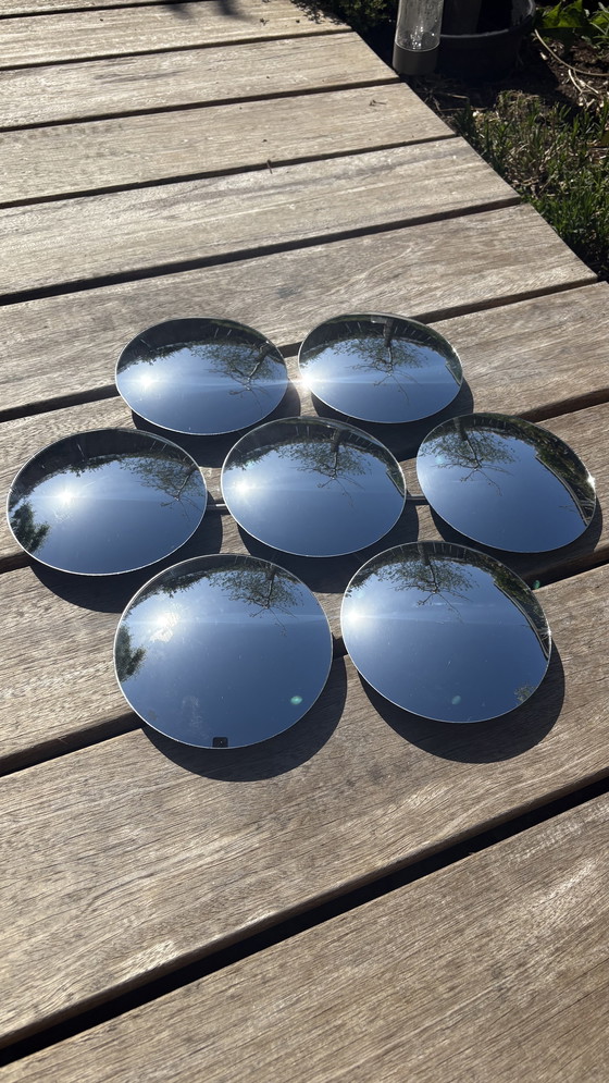 Image 1 of Vintage design spherical glass mirror round flower shape Bubble Mirror