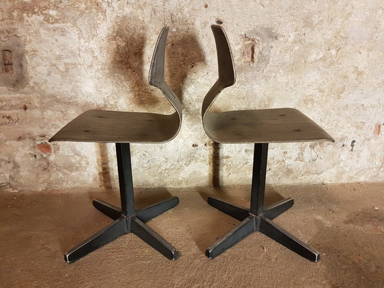 Image 1 of Selezione di varie sedie vintage per bambini piccoli/scuola materna, totale 9 pezzi