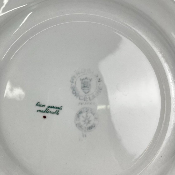 Set of 4 "Agreste" Dinner Plates, Sarreguemines, Late 20th Century, Pyroblan – Crockery, Porcelain (photo 5 of 8)