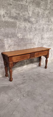 Image 1 of Vintage antieke sidetable bureau hal tafel keuken bijzettafel Frankrijk 