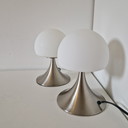 Set 2 x vintage mushroom lamp touch lantern night lights