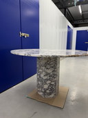 Eettafel marmer calacatta viola