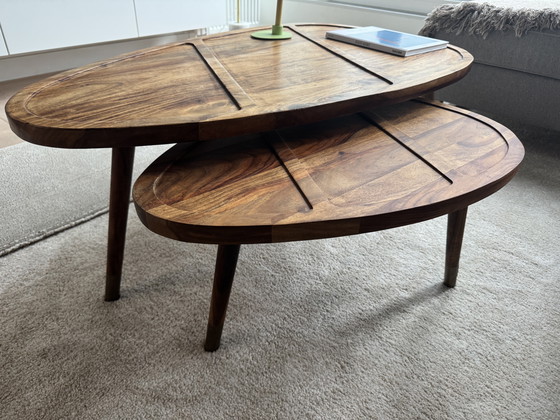 Image 1 of Set di 2 tavolini da caffè Dutchbone Sham