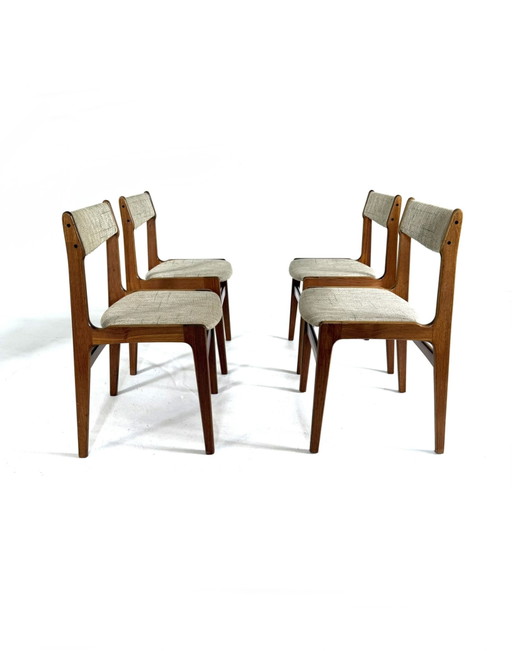 4x vintage dining chair, Erik Buch ‘70